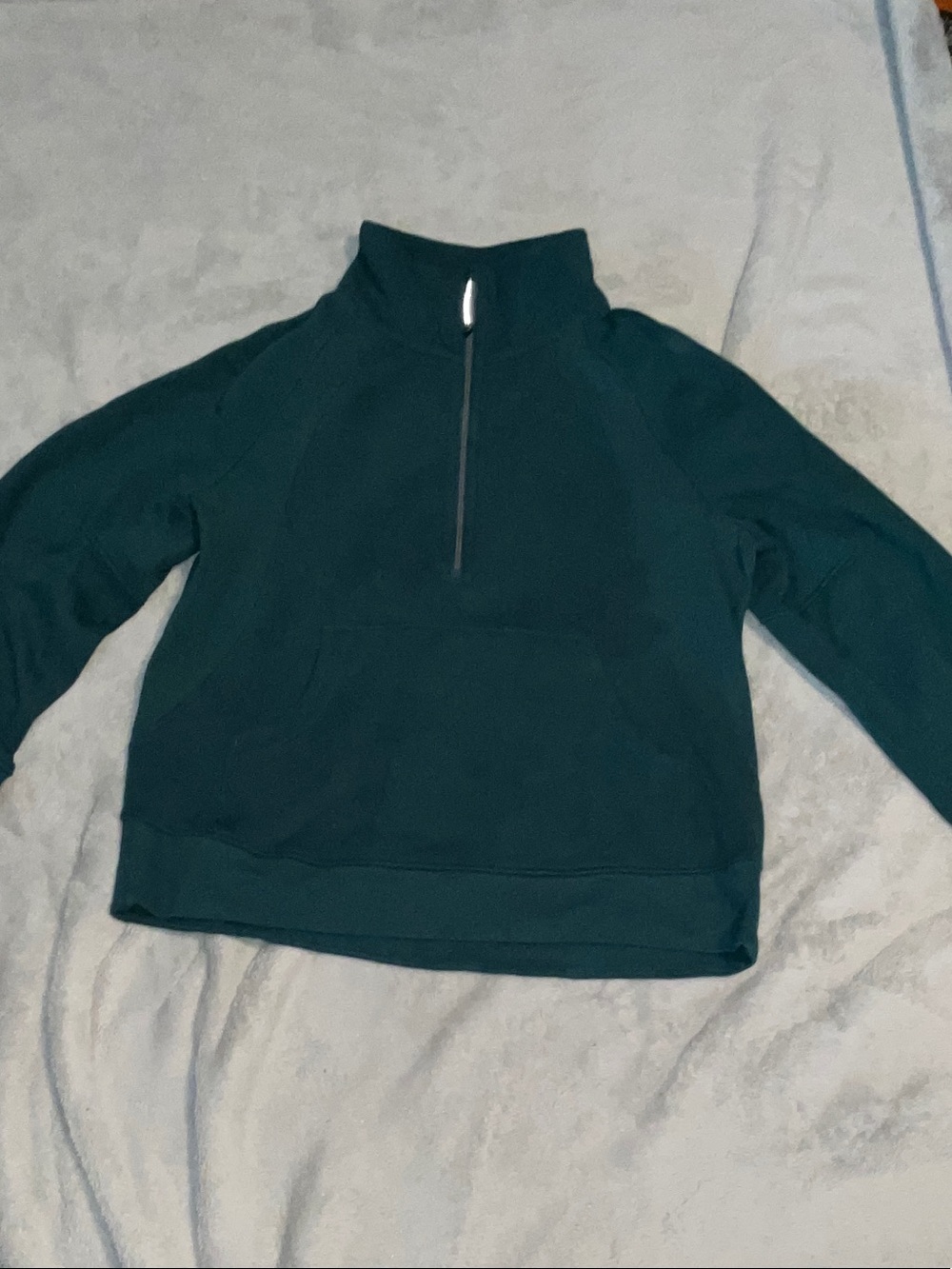 lululemon athletica Dark Teal Half-Zip Turtleneck Pullover